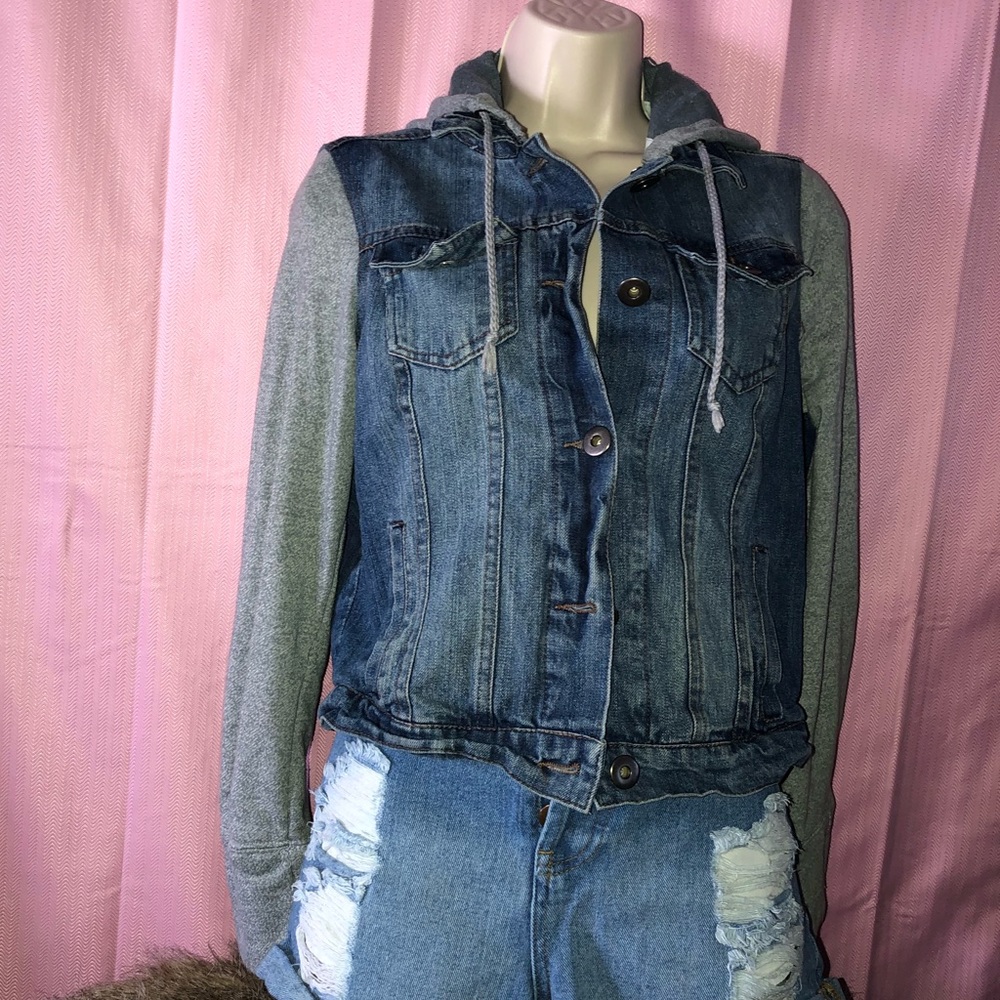 Jean hoodie jacket